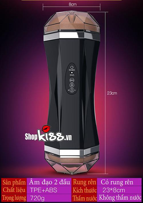 Âm đạo giả 2 đầu rung mạnh cảm giác thật kích thích nam thủ dâm