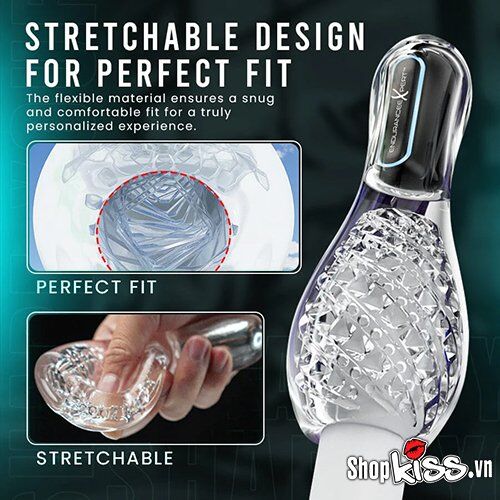 Âm đạo giả cốc trong suốt thiết kế độc đáo kích thích tối đa