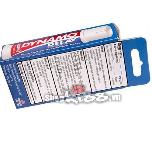Chai xịt Dynamo Mỹ thảo dược kéo dài thời gian quan hệ 20ml