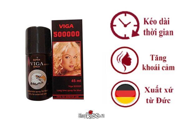  Bảng giá Chai xịt chống xuất tinh sớm Viga 500000 từ Đức   chính hãng