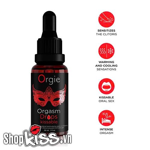  Kho sỉ Gel bôi tăng khoái cảm nữ có thể nếm được Orgie Orgasm Drops Kissable hàng mới về