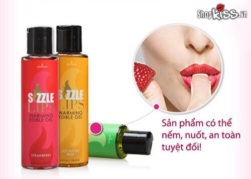  Sỉ Gel mát xa làm nóng cơ thể nếm được Sensuva Sizzle Lips mới nhất