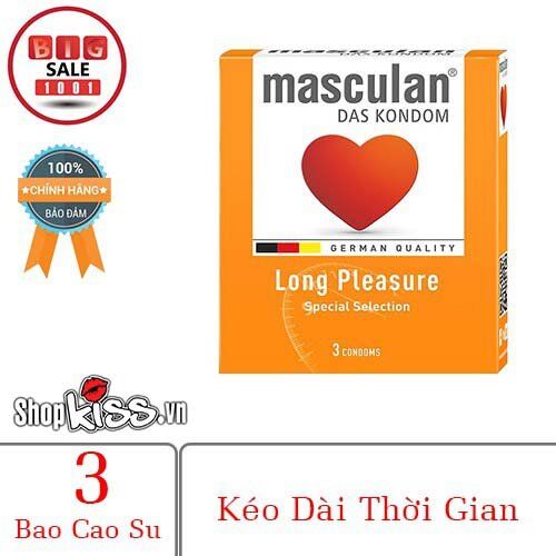  Đánh giá Bao cao su kéo dài quan hệ Masculan Đức – Hộp 3 cái loại tốt