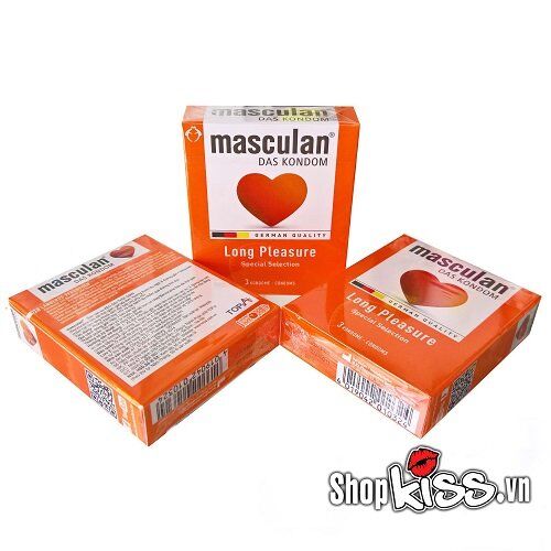 Bao cao su kéo dài Masculan Đức hộp 3 cái chống xuất tinh sớm