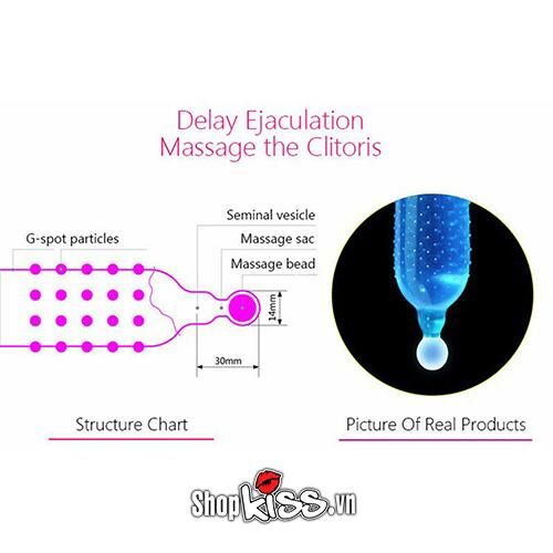 Bao cao su gai có viên bi lớn kích thích khoái cảm tối đa nữ Bao cao su gai có viên bi lớn kích thích khoái cảm tối đa nữ