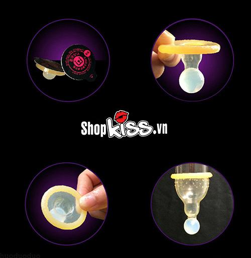 Bao cao su gai có viên bi lớn kích thích khoái cảm tối đa nữ Bao cao su gai có viên bi lớn kích thích khoái cảm tối đa nữ