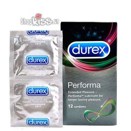  So sánh Bao cao su kéo dài thời gian Durex Performa – Hộp 12 cái cao cấp