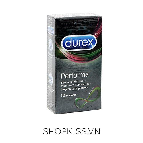 Bao cao su kéo dài thời gian Durex Performa – Hộp 12 cái