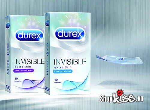  Mua Bao cao su Durex Invisible Extra Thin Extra Lubricated chính hãng