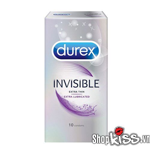  Mua Bao cao su Durex Invisible Extra Thin Extra Lubricated chính hãng