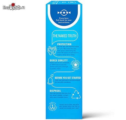  Cửa hàng bán Bao cao su Durex XXL size lớn – Hộp 12 cái mới nhất