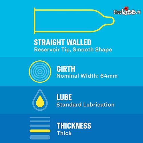 Bao cao su Durex XXL size lớn Hộp 12 cái an toàn thoải mái