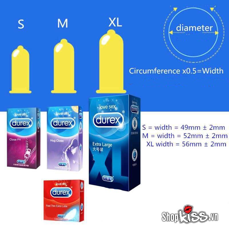  Shop bán Bao cao su Durex Extra Large XL – Hộp 12 bao giá sỉ