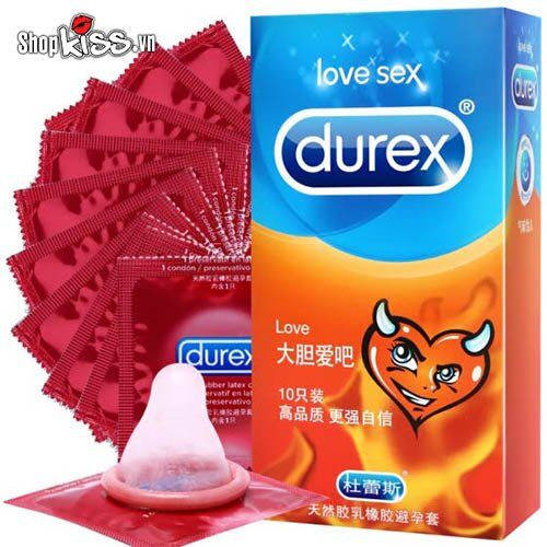  Bỏ sỉ Bao cao su siêu mỏng Durex Love – Hộp 10 cái chính hãng