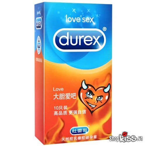  Bỏ sỉ Bao cao su siêu mỏng Durex Love – Hộp 10 cái chính hãng