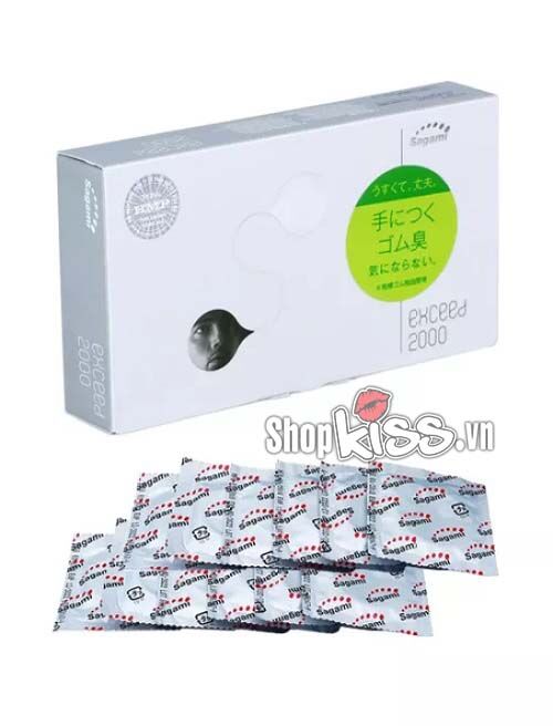  Đại lý Bao cao su mỏng Sagami Exceed 2000 hộp 12 cái hàng mới về