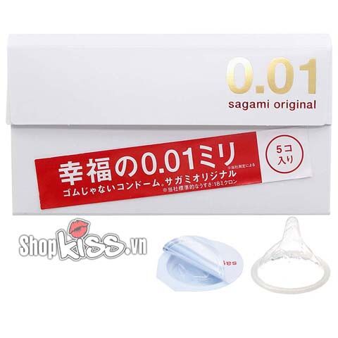  Phân phối Bao cao su mỏng nhất thế giới Sagami Original 0.01 – Hộp 5 Cái cao cấp