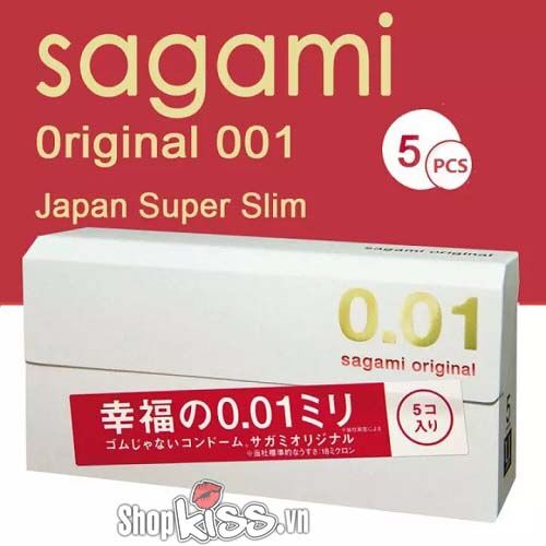 Sagami Original 0.01 mỏng nhất thế giới Hộp 5 cái giá tốt