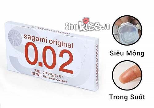  Phân phối Bao cao su cực Siêu Mỏng Sagami 0.02 mới nhất