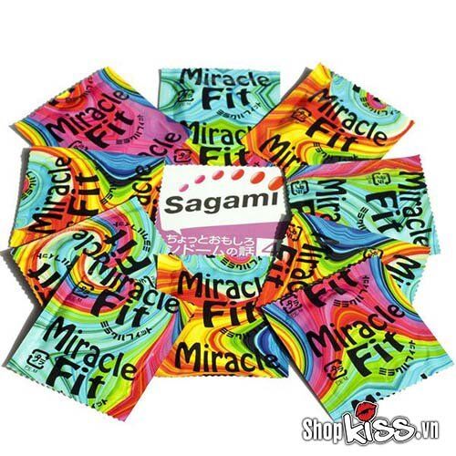  Bán Bao cao su size nhỏ Sagami Miracle Fit – Hộp 10 cái hàng xách tay