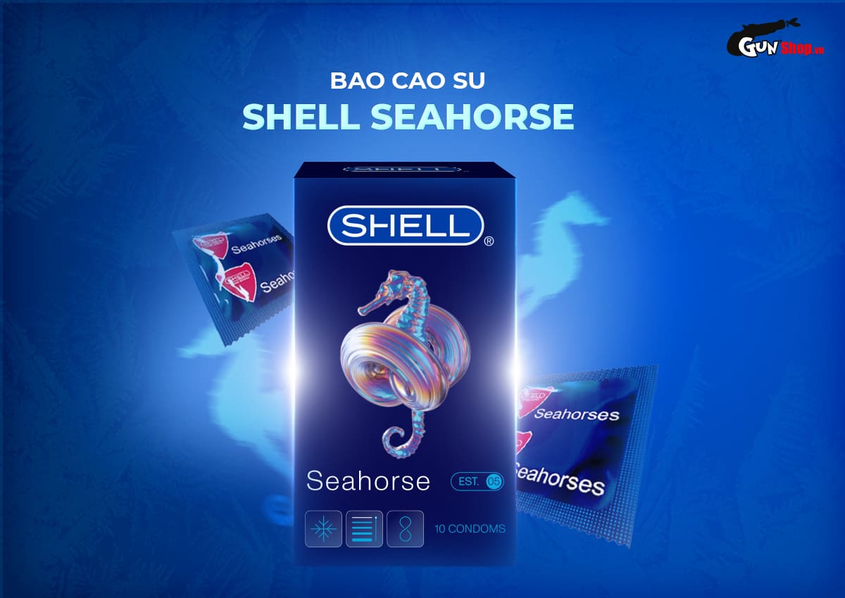  So sánh Bao cao su Shell Seahorse - Kéo dài thời gian - Hộp 10 cái mới nhất