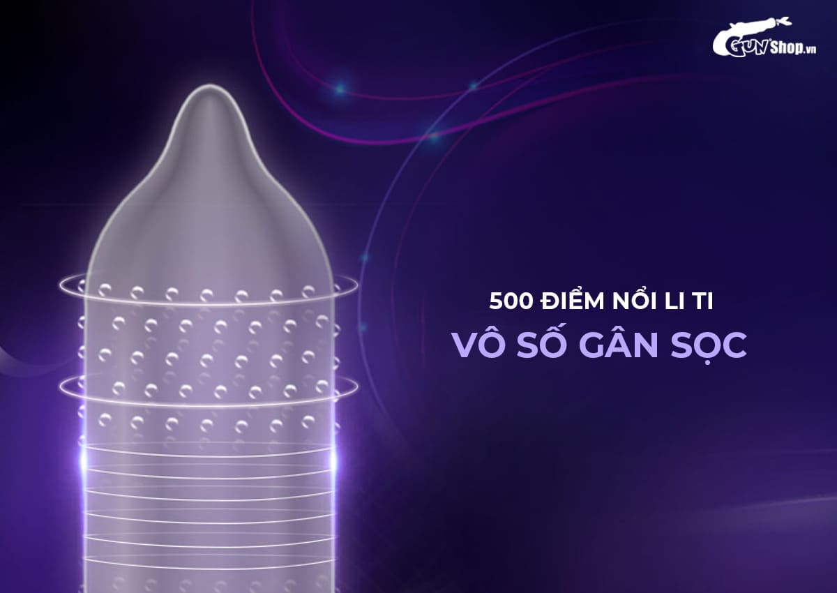  Địa chỉ bán Bao cao su Shell Play Jelly 6 tính năng - Hộp 10 cái + 1 vòng đeo kéo dài thời chính hãng