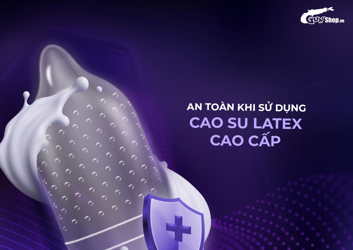  Địa chỉ bán Bao cao su Shell Play Jelly 6 tính năng - Hộp 10 cái + 1 vòng đeo kéo dài thời chính hãng