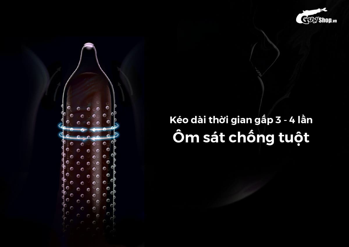  Giá sỉ Bao cao su Shell Play Cocks 6 tính năng - Hộp 10 cái + 3 vòng đeo kéo dài thời cao cấp