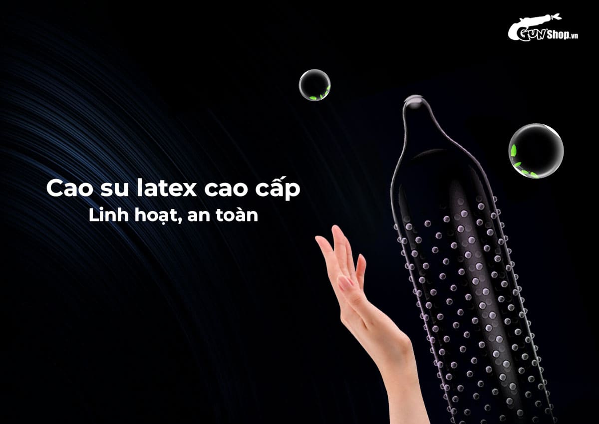 Shell Play Cocks hộp 10 cái bao cao su 6 tính năng tặng 3 vòng kéo dài