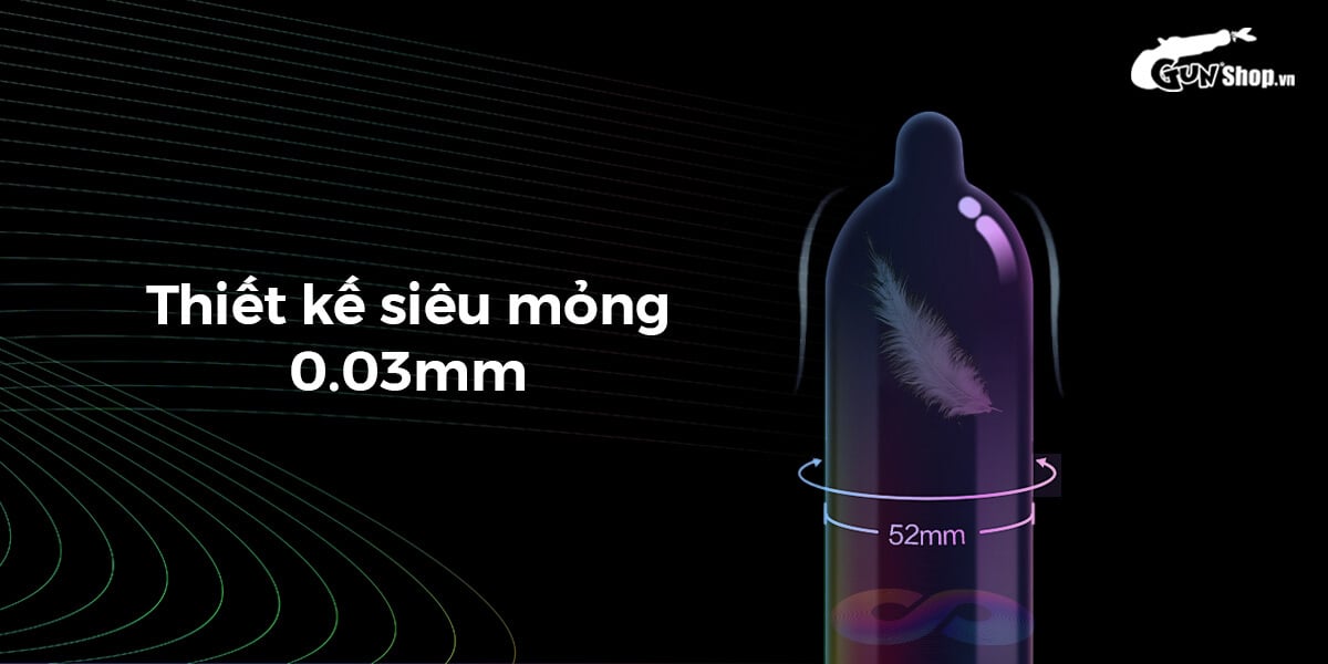  Mua Bao cao su Shell Invisible - Siêu mỏng chống tuột kéo dài thời gian - Hộp 3 cái nhập khẩu