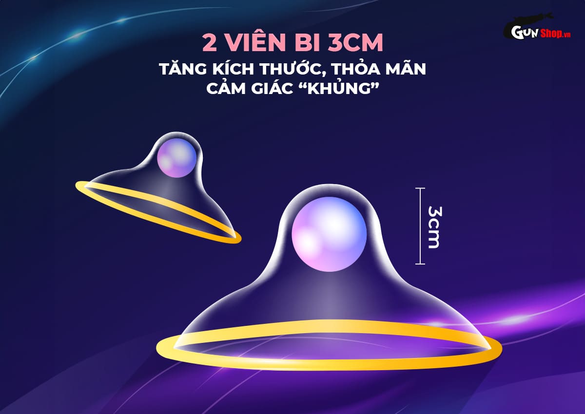 Bao cao su Shell Giant gân nổi bi tăng size hộp 10 cái an toàn Bao cao su Shell Giant gân nổi bi tăng size hộp 10 cái an toàn
