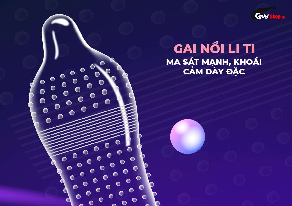 Bao cao su Shell Giant gân nổi bi tăng size hộp 10 cái an toàn Bao cao su Shell Giant gân nổi bi tăng size hộp 10 cái an toàn