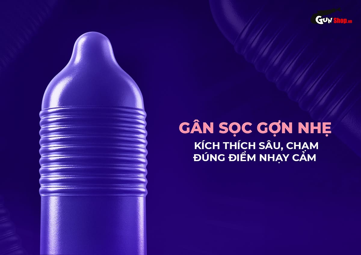 Bao cao su Shell Giant gân nổi bi tăng size hộp 10 cái an toàn Bao cao su Shell Giant gân nổi bi tăng size hộp 10 cái an toàn