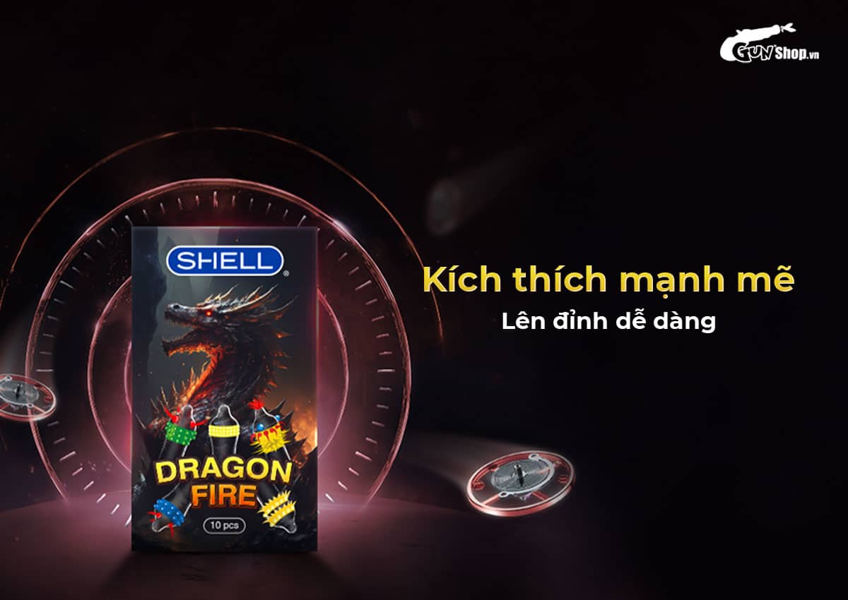  Thông tin Bao cao su Shell Dragon Fire - Hộp 5 bao gai bi nổi lớn + 5 bao Shell Performax giá tốt
