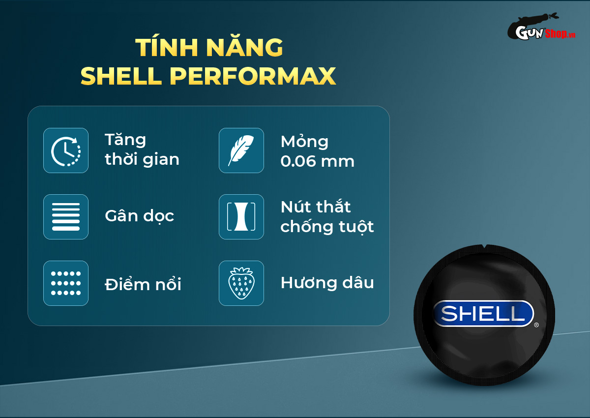 Bao cao su Shell Dino Trice 1 bao gai 2 vòng bi + Shell Performax
Bao cao su Shell Dino Trice 1 bao gai 2 vòng bi + Shell Performax