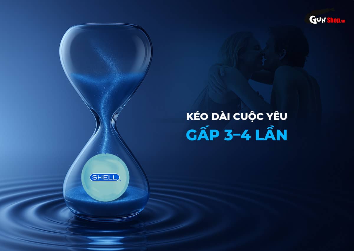  Nơi bán Bao cao su Shell Cool Prolong - Siêu mỏng kéo dài thời gian bạc hà mát lạnh - Hộp 10 giá sỉ