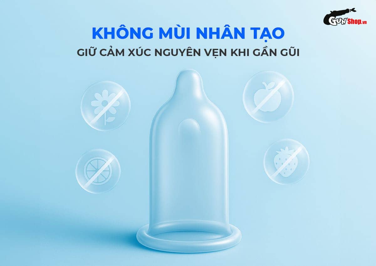  Sỉ Bao cao su Okamoto 0.03 Platinum - Siêu mỏng không mùi - Hộp 3 cái cao cấp