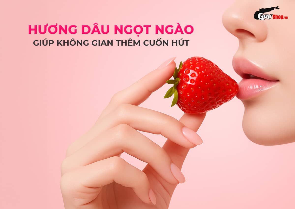  Shop bán Bao cao su Okamoto Skinless Skin Strawberry - Hương dâu mềm mại - Hộp 10 cái giá rẻ