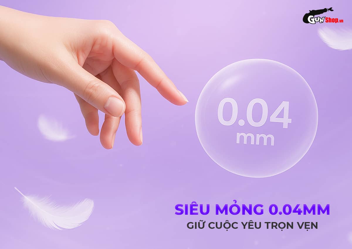  Mua Bao cao su Okamoto Crown - Siêu mỏng nhẹ và mềm mại - Hộp 10 cái hàng xách tay