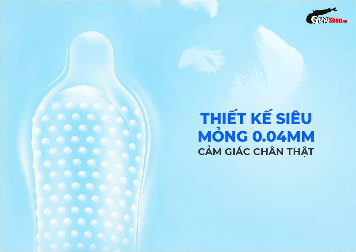  So sánh Bao cao su Okamoto Dot De Cool - Gai lạnh kéo dài thời gian - Hộp 10 cái cao cấp