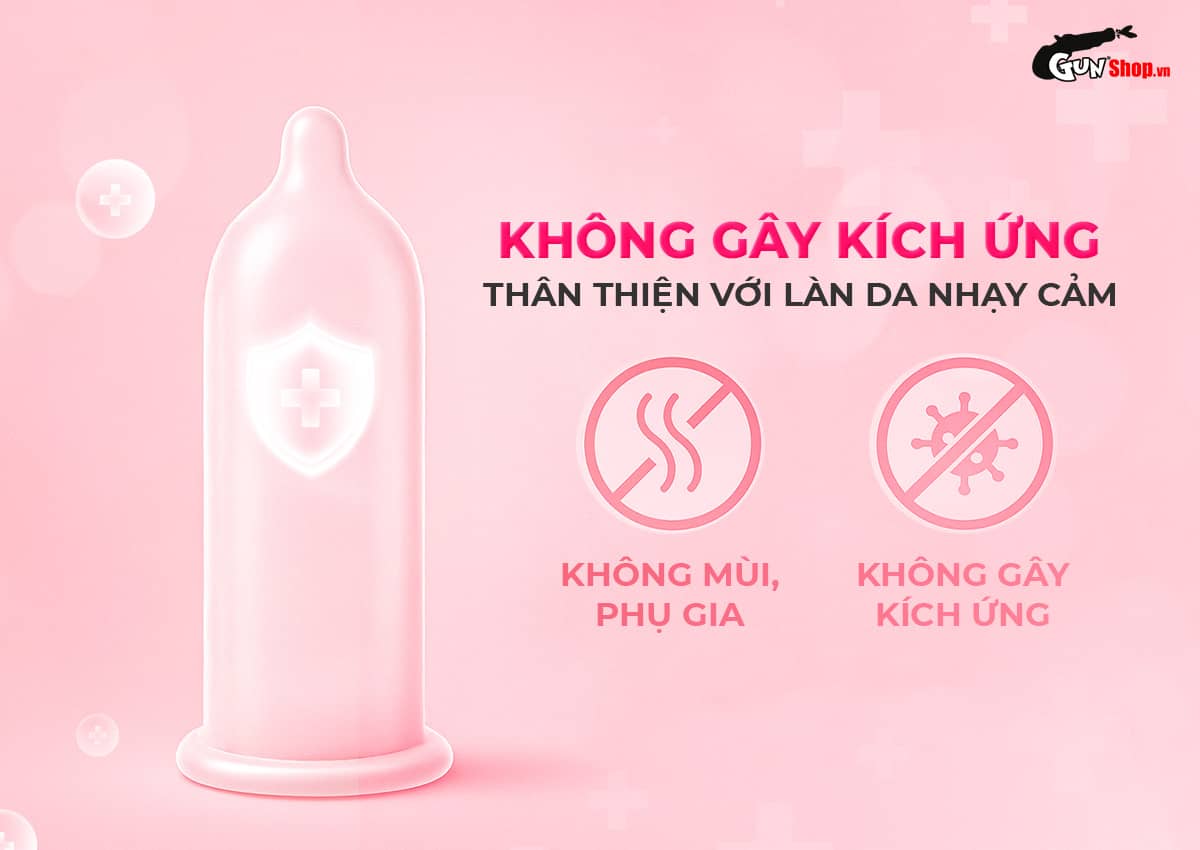  Bán Bao cao su Okamoto 0.01 PU - Siêu mỏng tàng hình truyền nhiệt chân thật - Hộp 4 cái giá sỉ