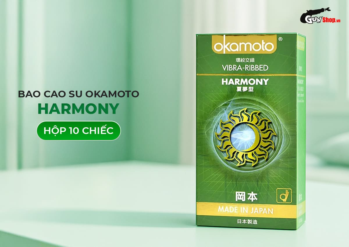  So sánh Bao cao su Okamoto Harmony - Gân sọc siêu mỏng - Hộp 10 cái tốt nhất