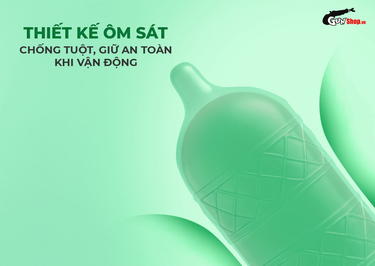 Bao Cao Su Okamoto Harmony Gân Sọc Siêu Mỏng Cực Đã Hộp 10