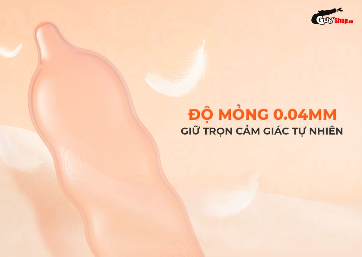  Đại lý Bao cao su Okamoto Roman - Vân hoa hồng ôm khít - Hộp 10 cái mới nhất