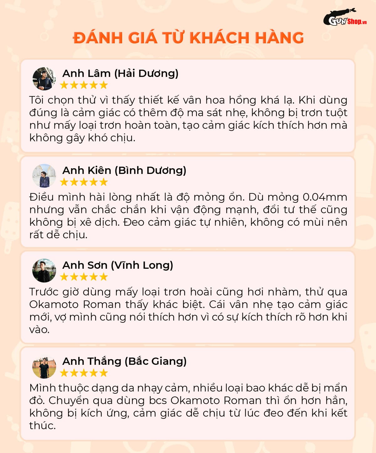 Okamoto Roman Vân Hoa Hồng Ôm Khít Hộp 10 Cái Bền An Toàn