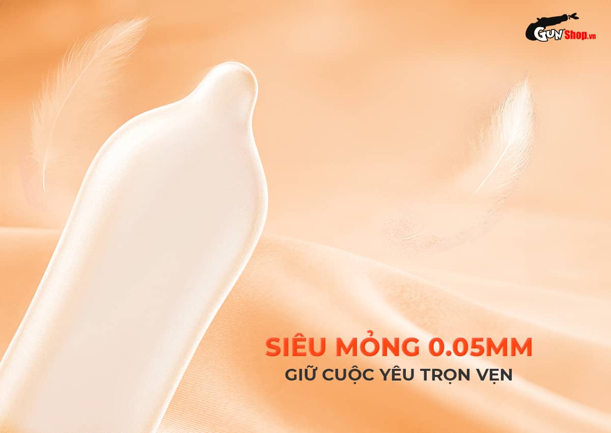  Nhập sỉ Bao cao su Okamoto Skinless Skin Orange Super Lubricative - Hương cam - Hộp 10 cái giá sỉ