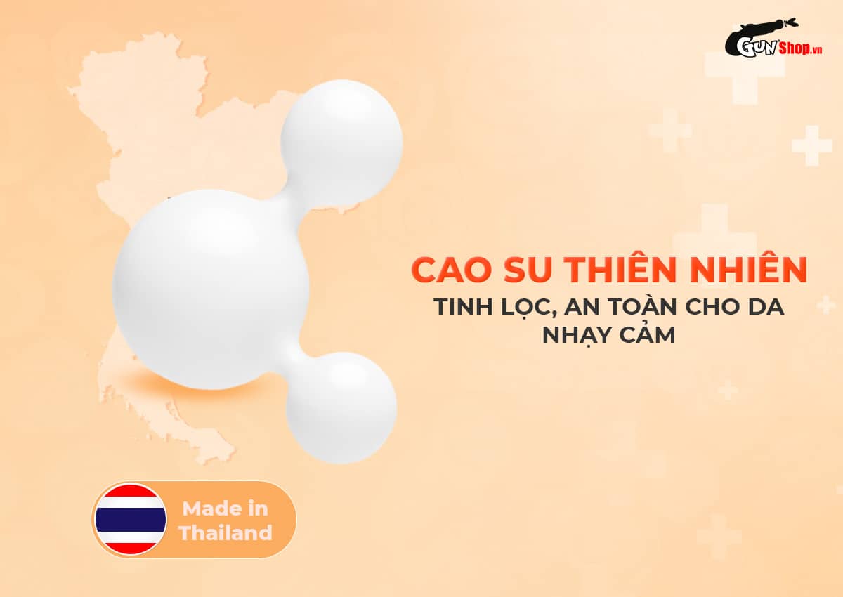 Bao cao su Okamoto hương cam siêu mỏng hộp 10 cái, an toàn uy tín