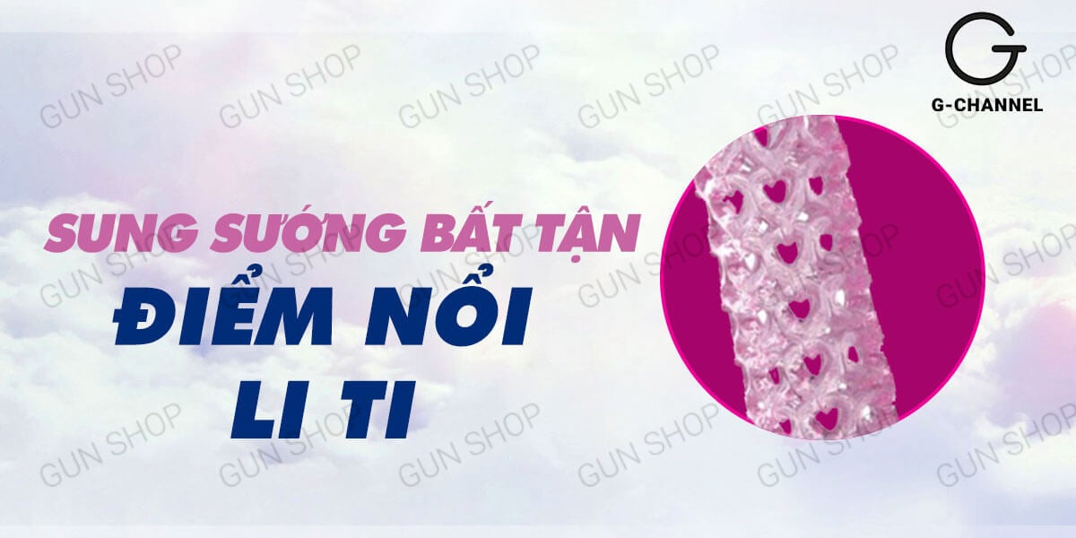 Bao Cao Su Đôn Dên Rung Baile Hoa Hồng Kích Thích Sung Sướng