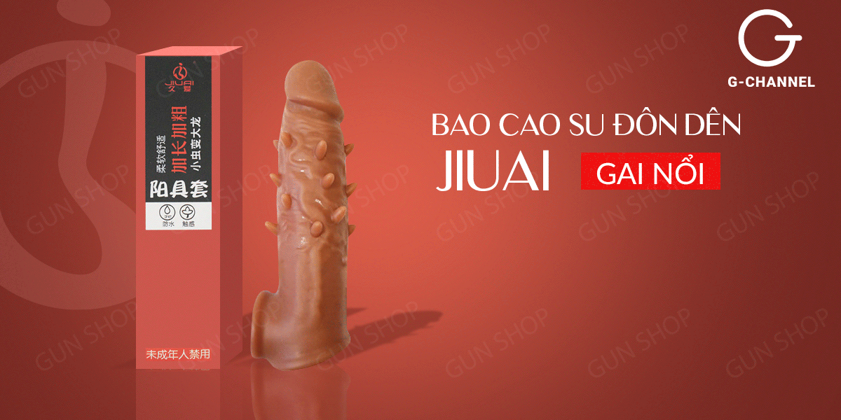 Bao cao su gai nổi Jiuai đôn dên tăng khoái cảm an toàn