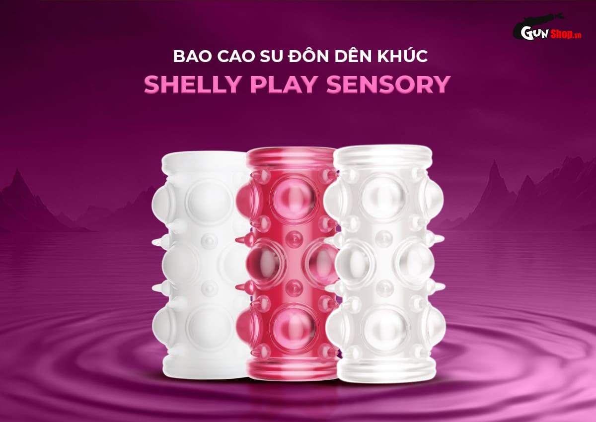 Bao cao su khúc Shelly Play Sensory tăng khoái cảm an toàn Bao cao su khúc Shelly Play Sensory tăng khoái cảm an toàn
